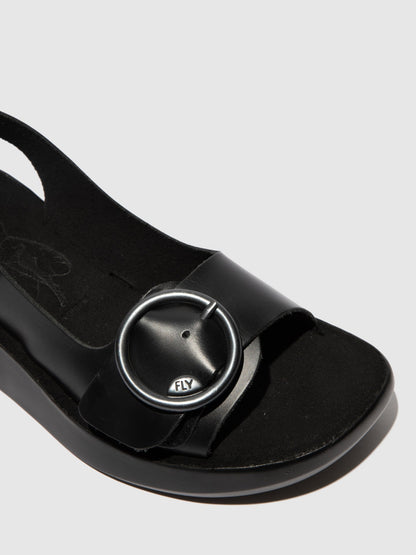 Slingback-Sandalen BERK754FLY BRIDLE BLACK
