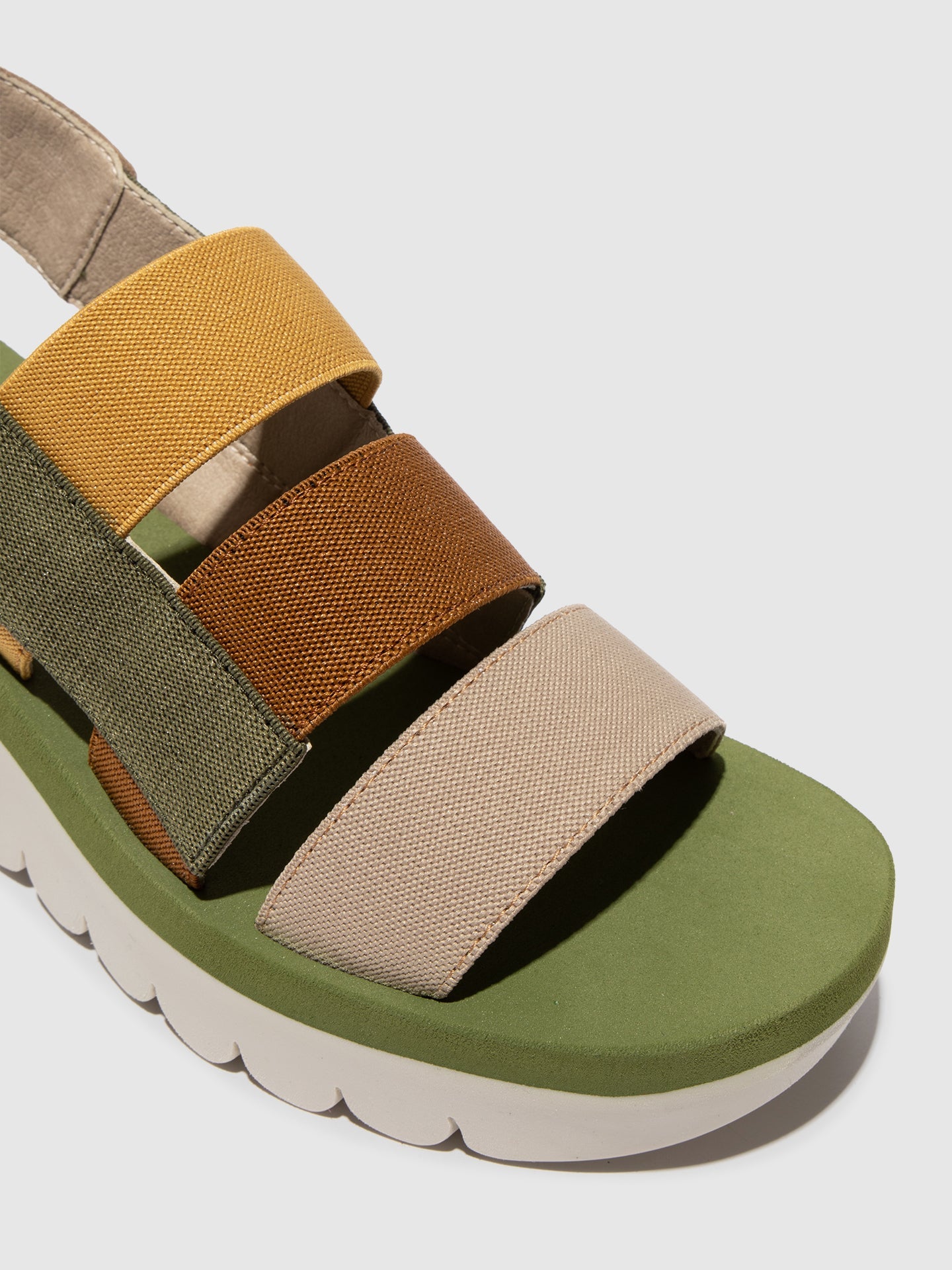 Strappy Sandals YERE847FLY CLOUD/MULTICOLOR/ARMY GREEN