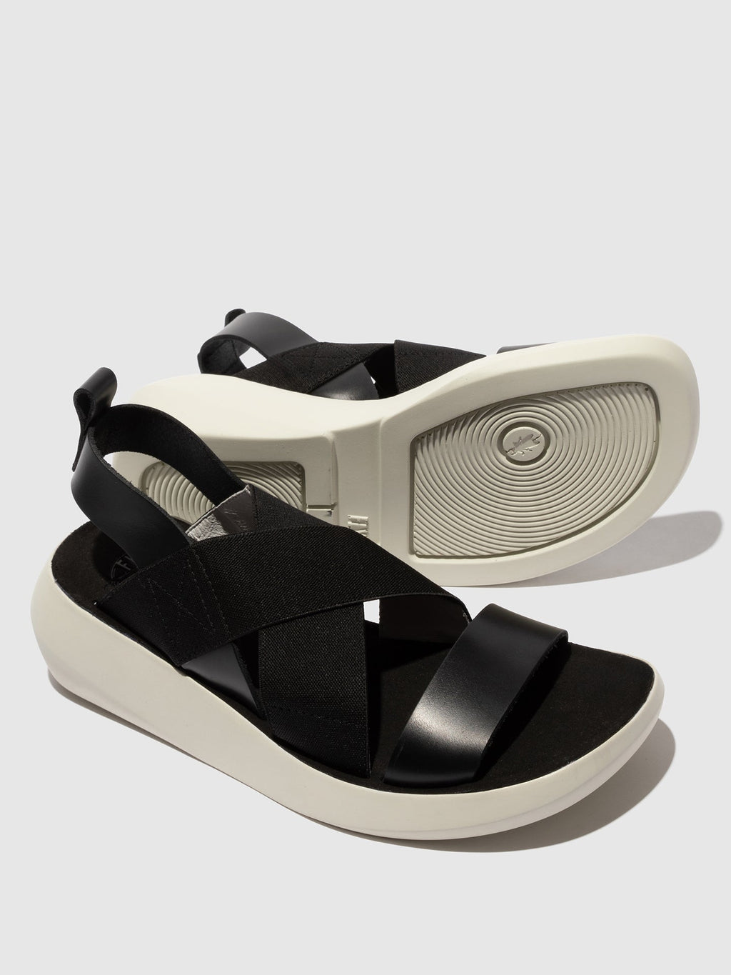 Crossover Sandals BAJI848FLY BRIDLE BLACK