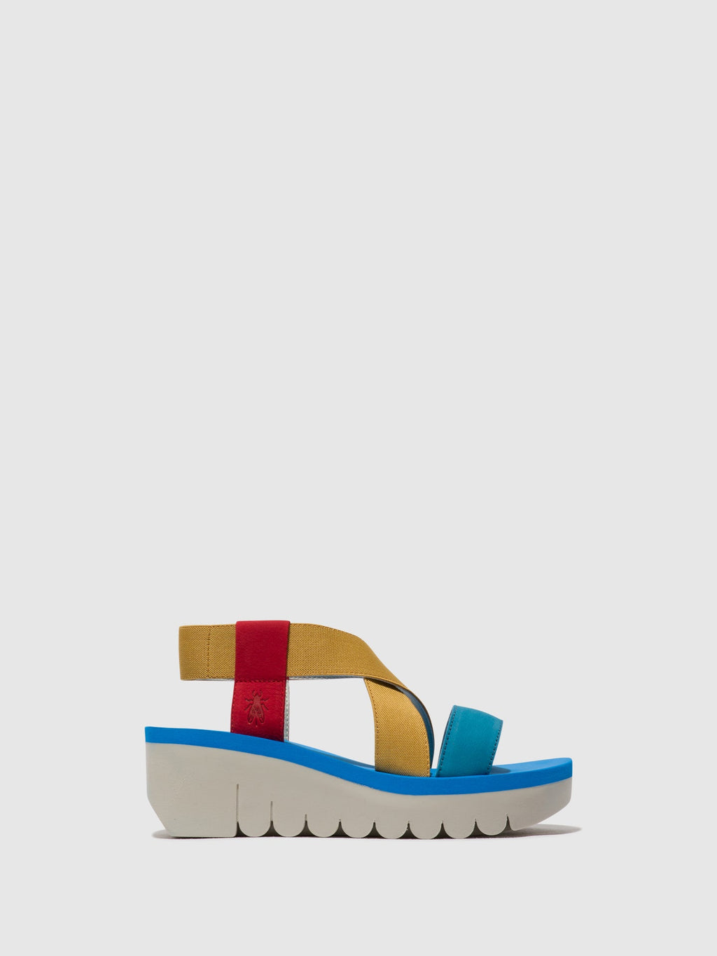 Sling-Back Sandals YABI922FLY LIPSTICK RED/YELLOW/AZURRE