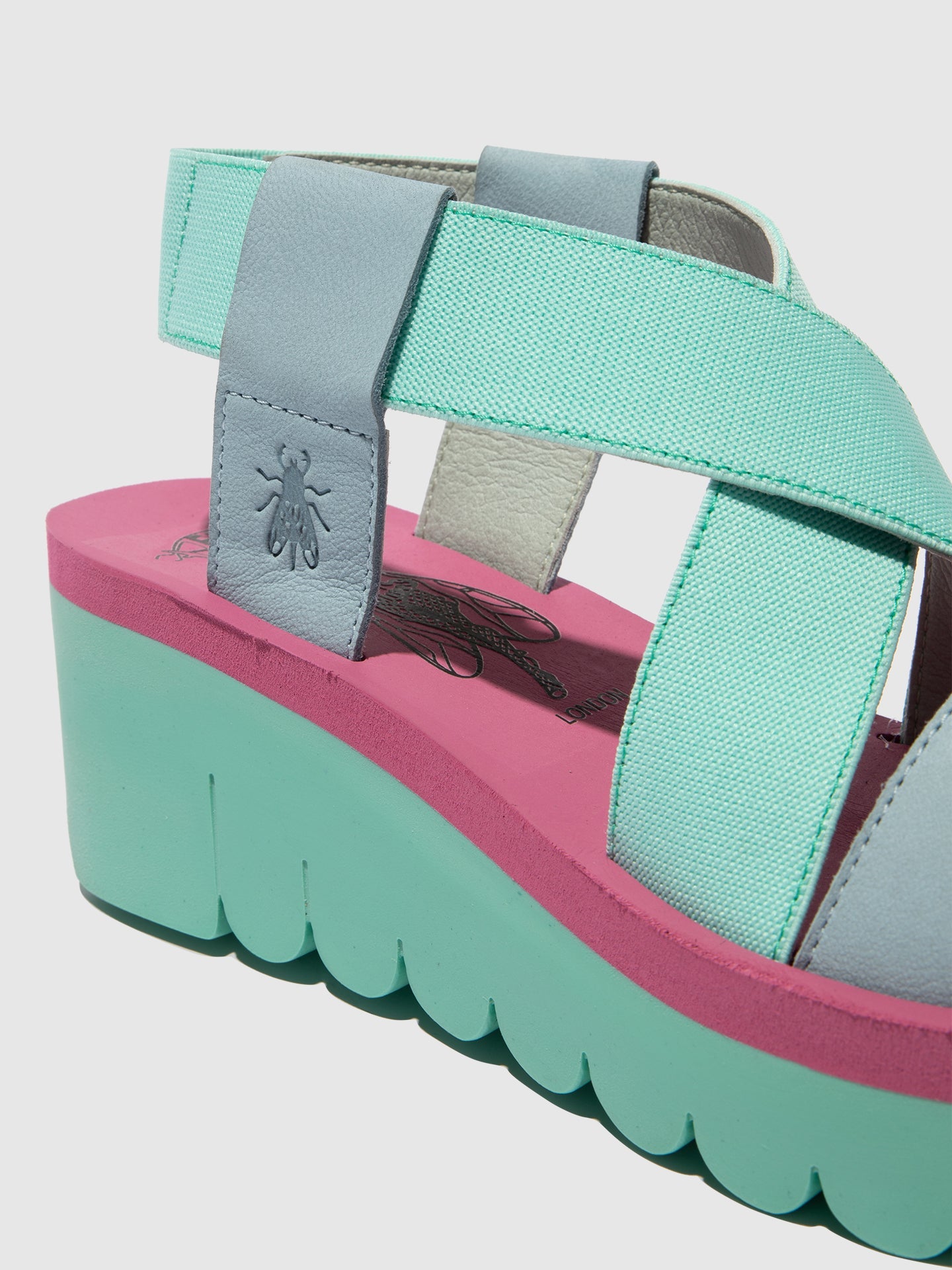 Sling-Back Sandals YABI922FLY SKY BLUE/SPEARMINT/LILAC