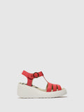 T-Strap Sandals DUMA955FLY RASPBERRY
