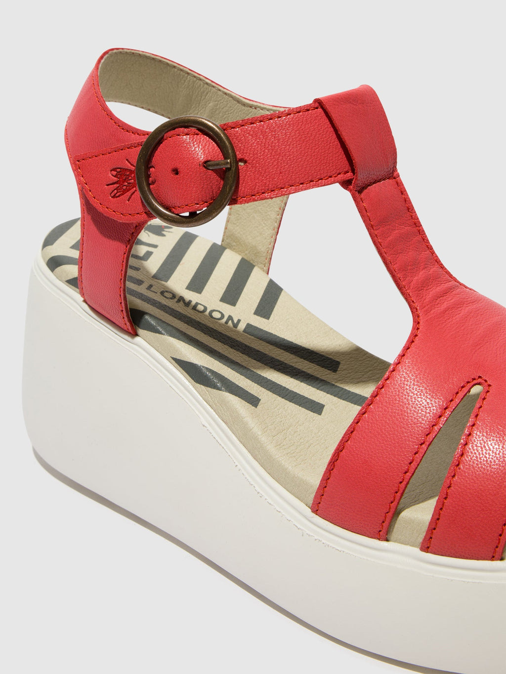 T-Strap Sandals DUMA955FLY RASPBERRY