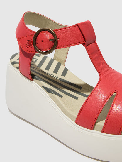 T-Strap-Sandalen DUMA955FLY RASPBERRY