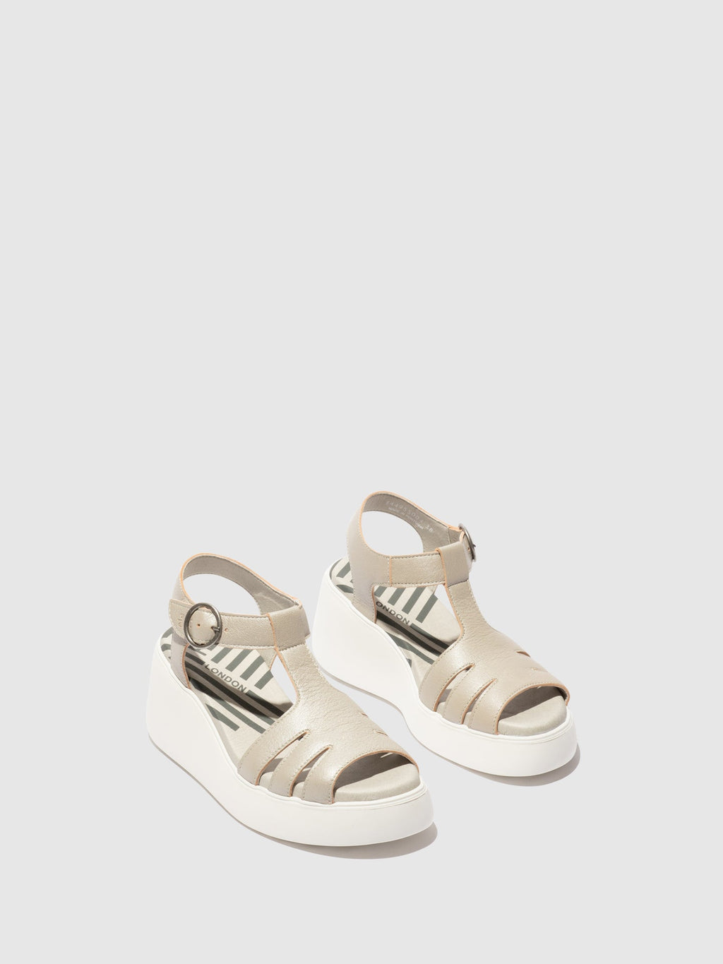 T-Strap Sandals DUMA955FLY SILVER