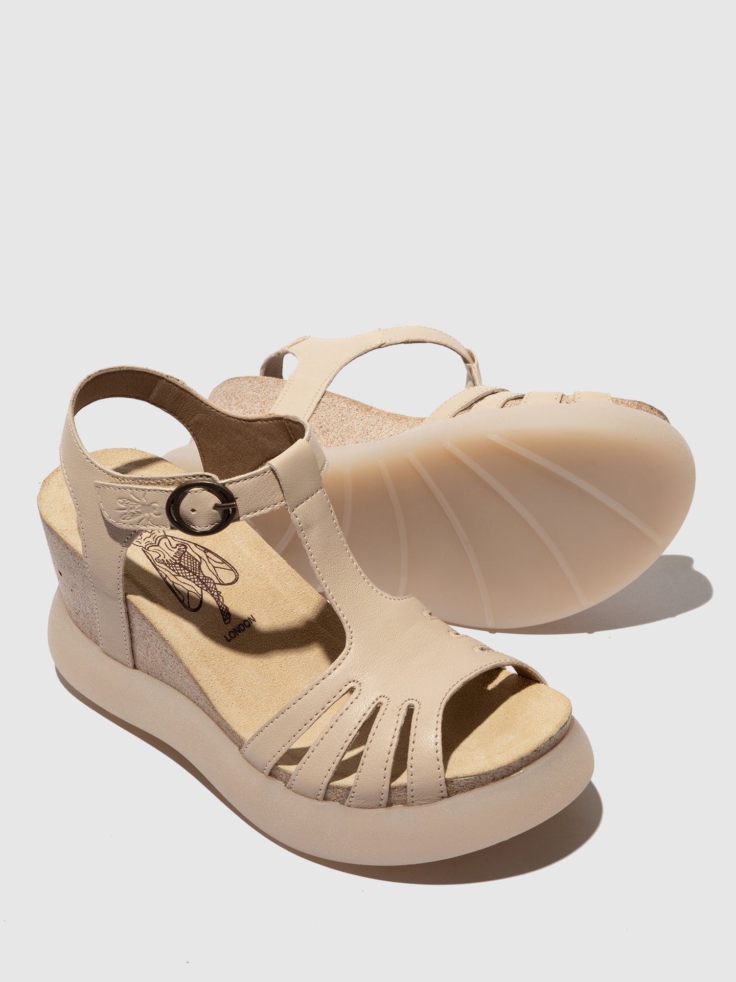 T-Strap Sandals GAIT959FLY Light Brown