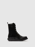 Lace-up Ankle Boots SILF015FLY RUG BLACK