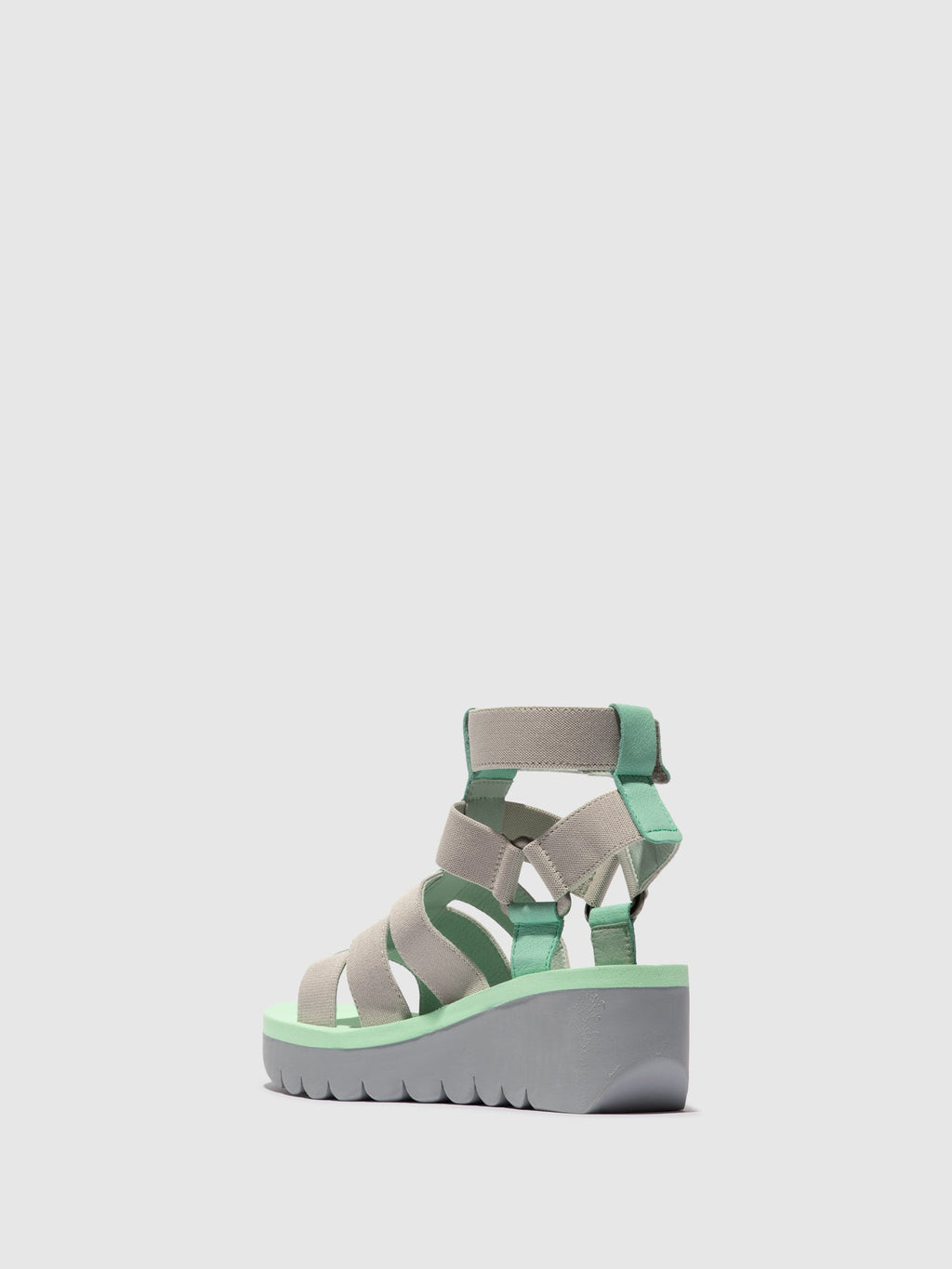 Strappy Sandals YUFI032FLY SPEARMINT/GREY/SPEARMINT