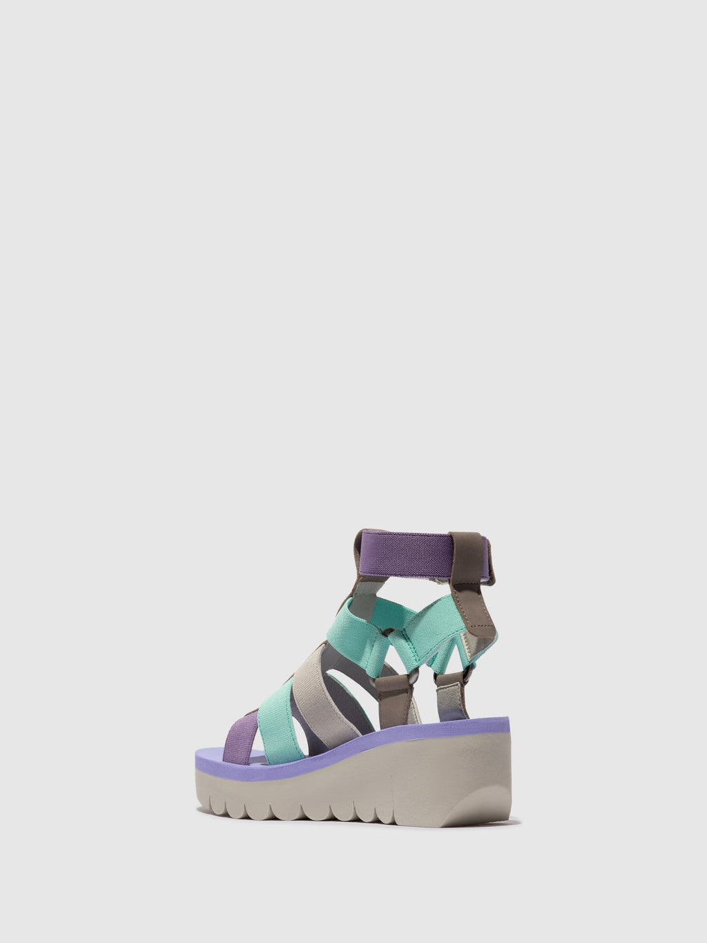 Strappy Sandals YUFI032FLY GREY/MULTICOLOR/VIOLET