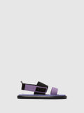 Sling-Back Sandals OICH064FLY BLACK/VIOLET/VIOLET