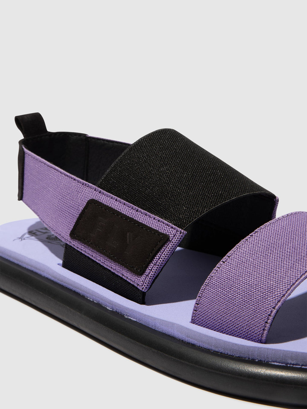 Sling-Back Sandals OICH064FLY BLACK/VIOLET/VIOLET
