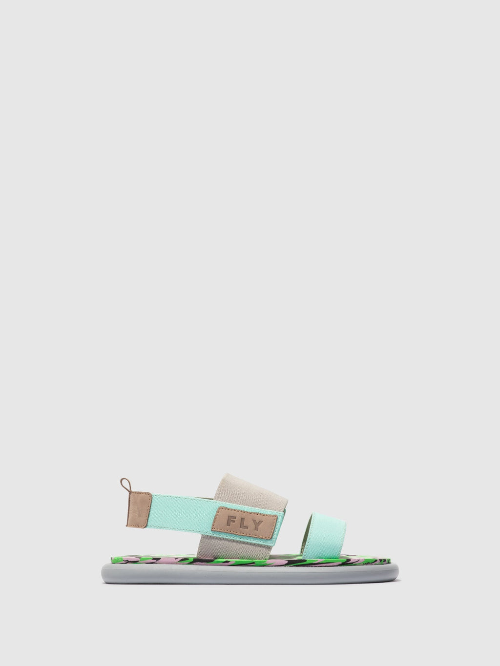 Sling-Back Sandals OICH064FLY CONCRETE/SPEARMINT/CAMU PINK