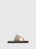 Slip-on Sandals ONIA065FLY SCARLET/TAUPE/CAMU