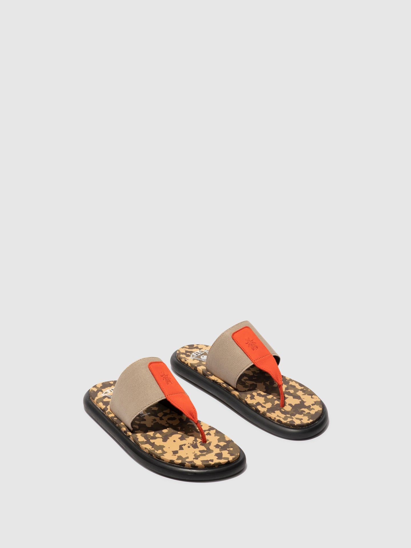 Slip-on Sandals ONIA065FLY SCARLET/TAUPE/CAMU