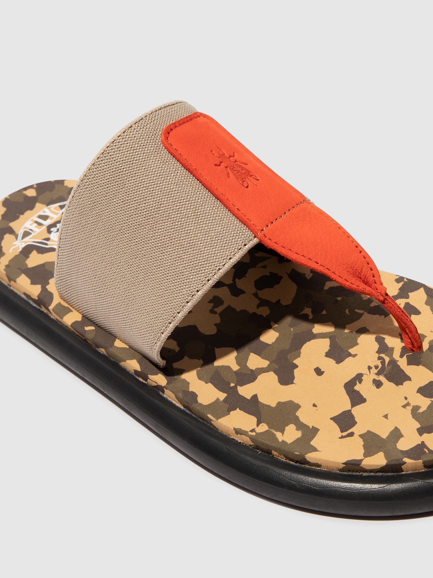 Slip-on Sandals ONIA065FLY SCARLET/TAUPE/CAMU