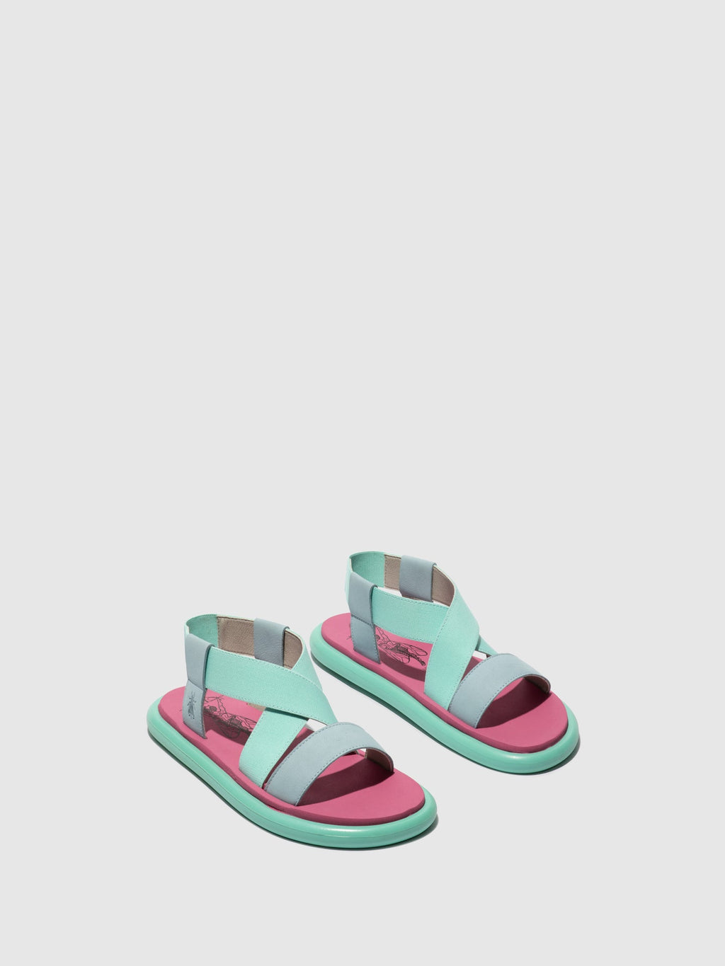 Sling-Back Sandals OAKE067FLY SKY BLUE/SPEARMINT/LILAC