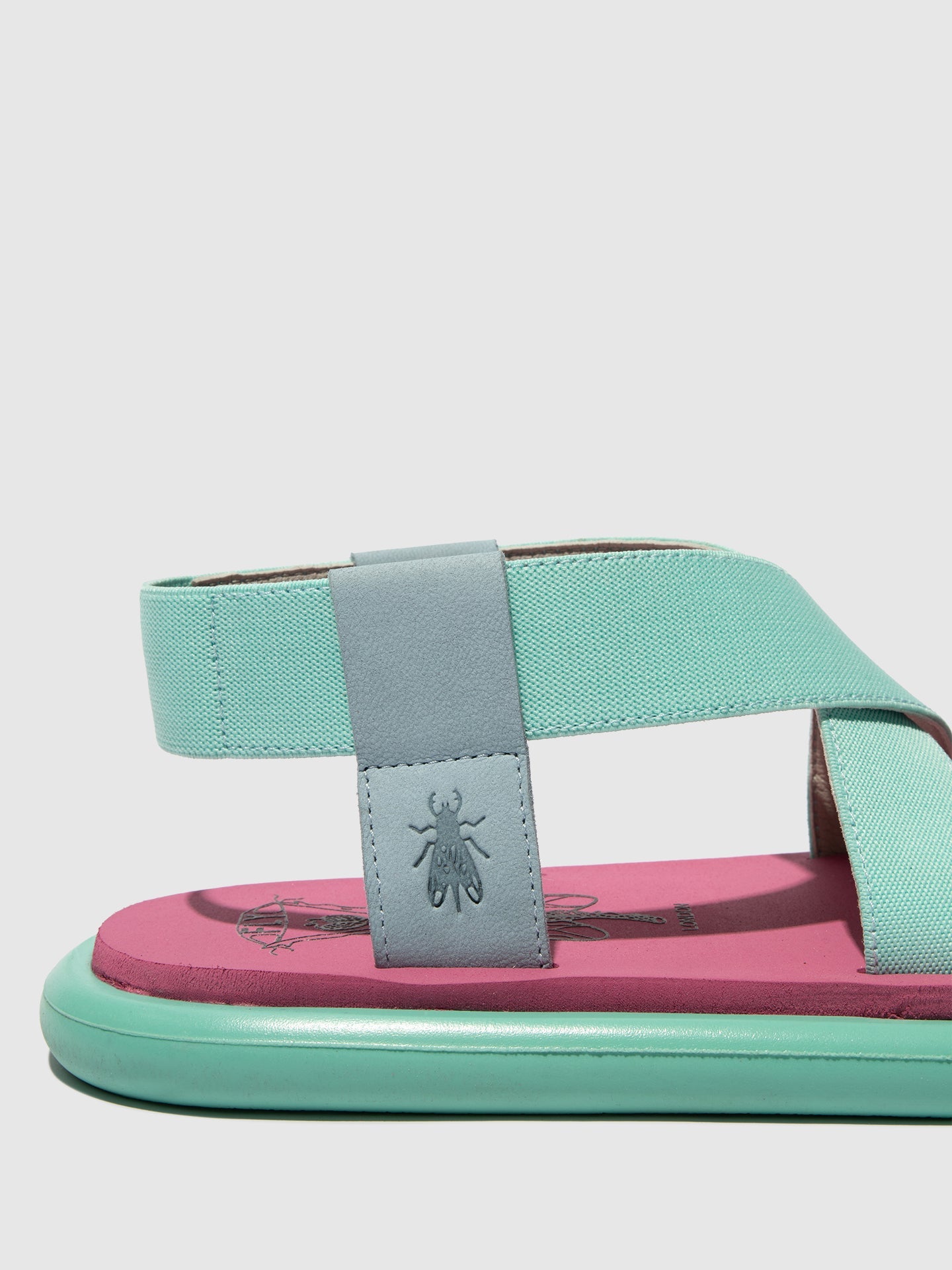 Sling-Back Sandals OAKE067FLY SKY BLUE/SPEARMINT/LILAC