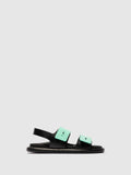 Sling-Back Sandals PAFI070FLY BLACK/SPEARMINT