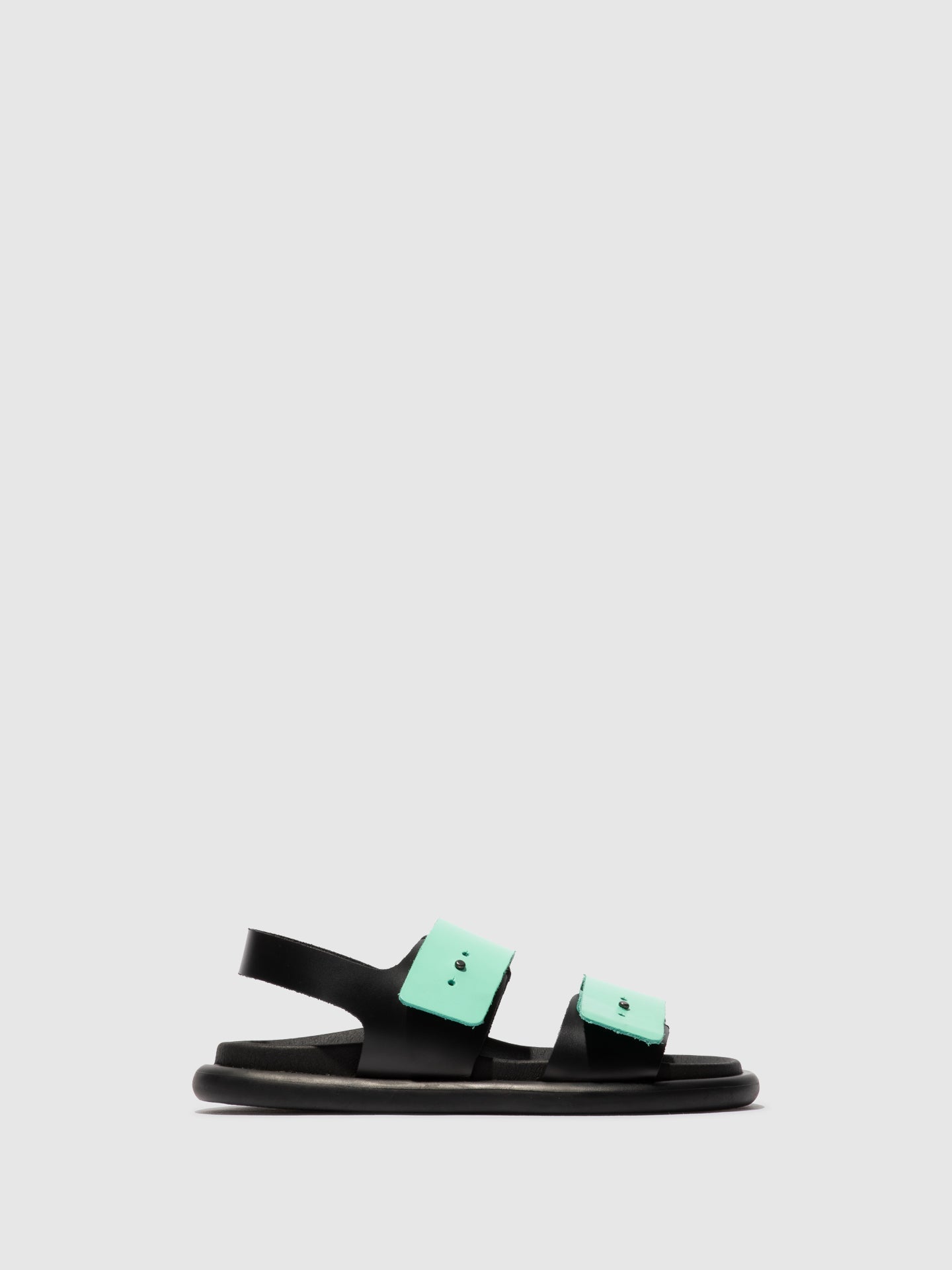 Sling-Back Sandals PAFI070FLY BLACK/SPEARMINT