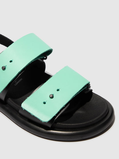 Slingback-Sandalen PAFI070FLY SCHWARZ/SPEARMINT