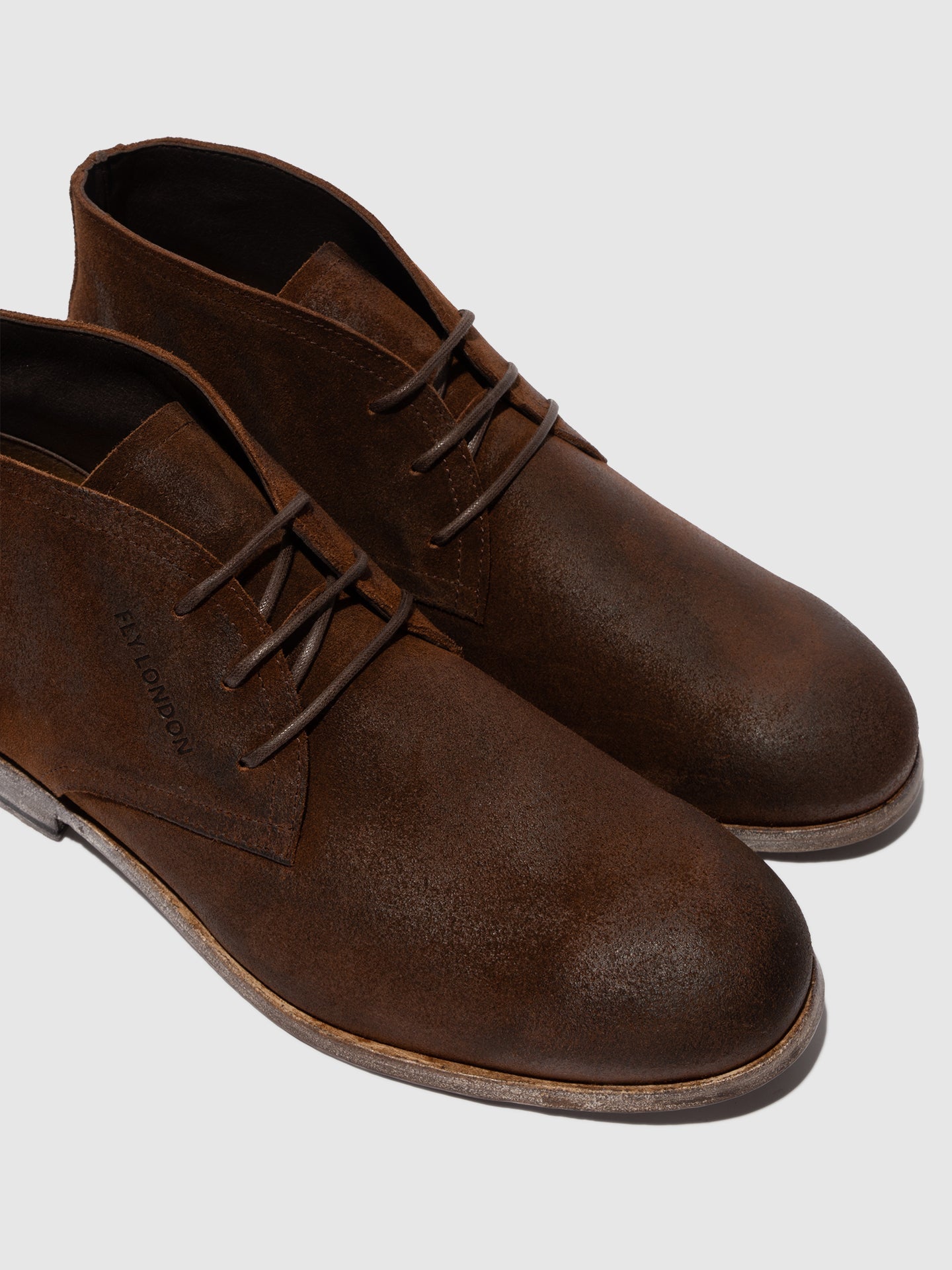 Lace-up Ankle Boots CAJY074FLY CAMEL