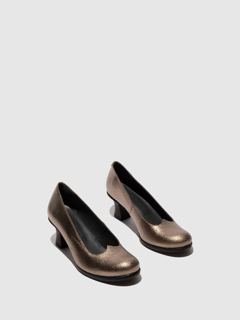 Heel Shoes BAZE086FLY VALLEY DK. GOLD