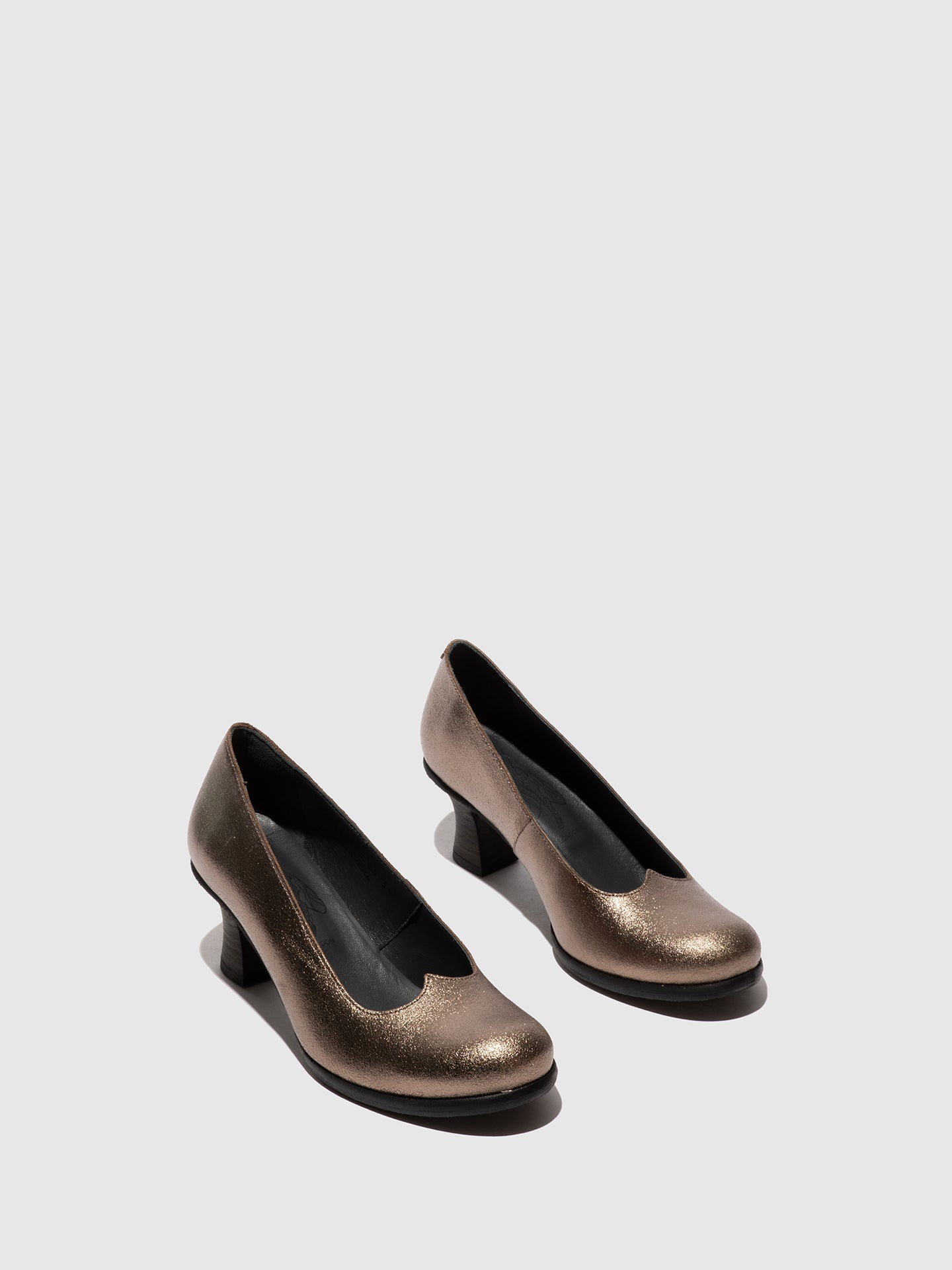 Heel Shoes BAZE086FLY VALLEY DK. GOLD