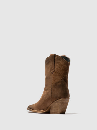 Reißverschluss-Stiefeletten WOFY093FLY TAUPE
