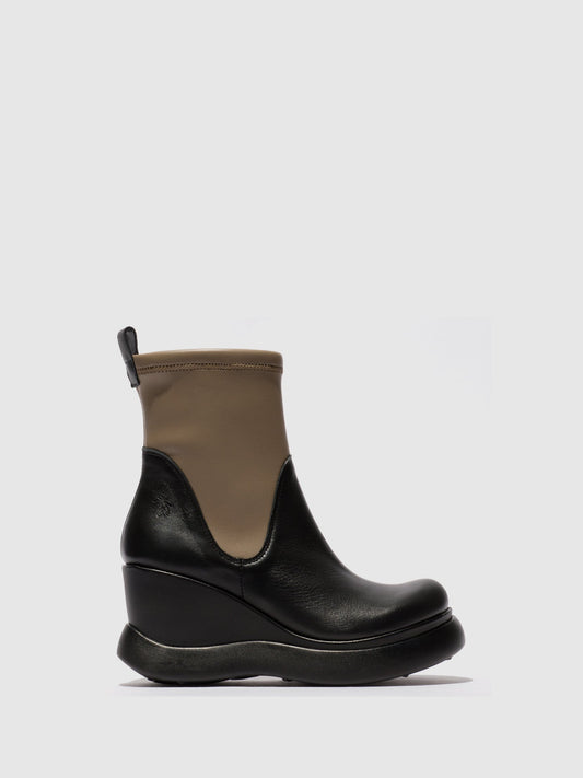 Slip-on Stiefeletten GLAF130FLY SCHWARZ//TAUPЕ