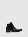 Zip Up Ankle Boots MOWI146FLY WASHED BLACK