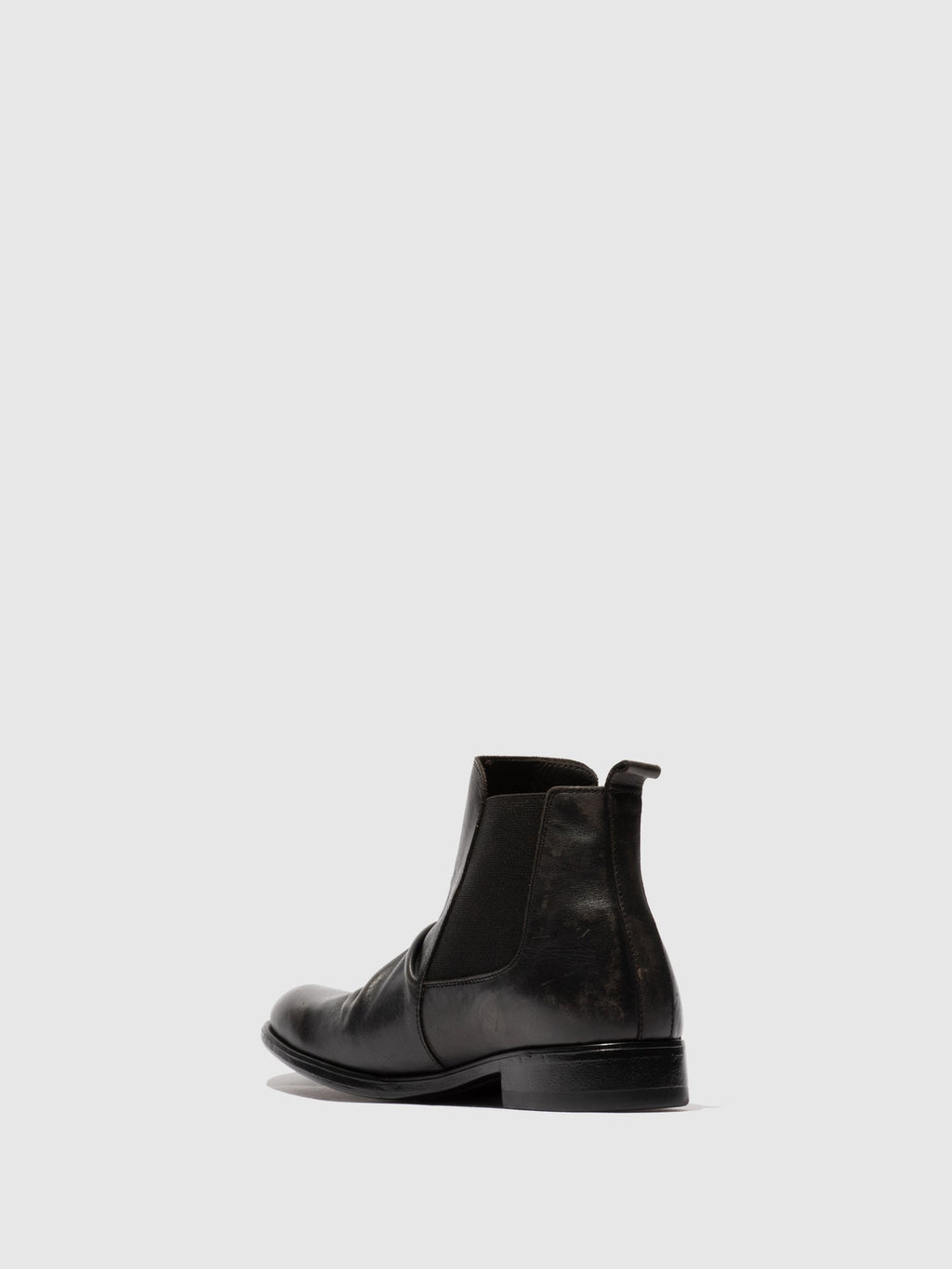 Zip Up Ankle Boots MOWI146FLY WASHED BLACK