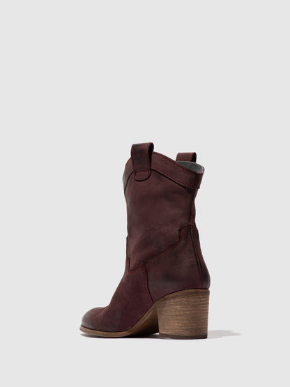 Reißverschluss-Stiefeletten DAXI166FLY BURGUNDY