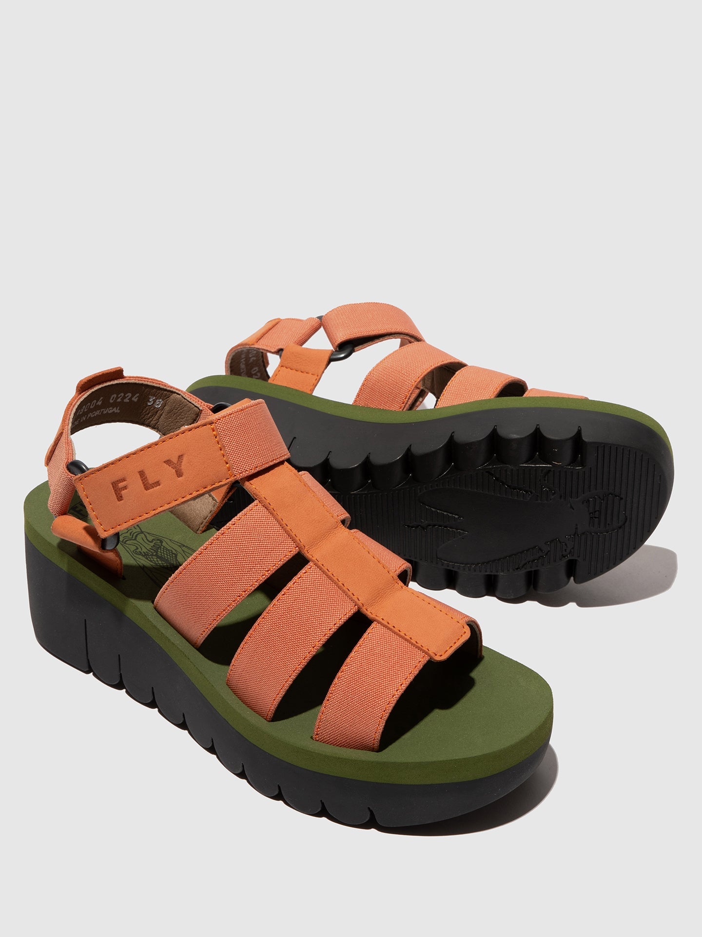 Strappy Sandals YOJI198FLY TEA ROSE/TEA ROSE/ARMY GREEN