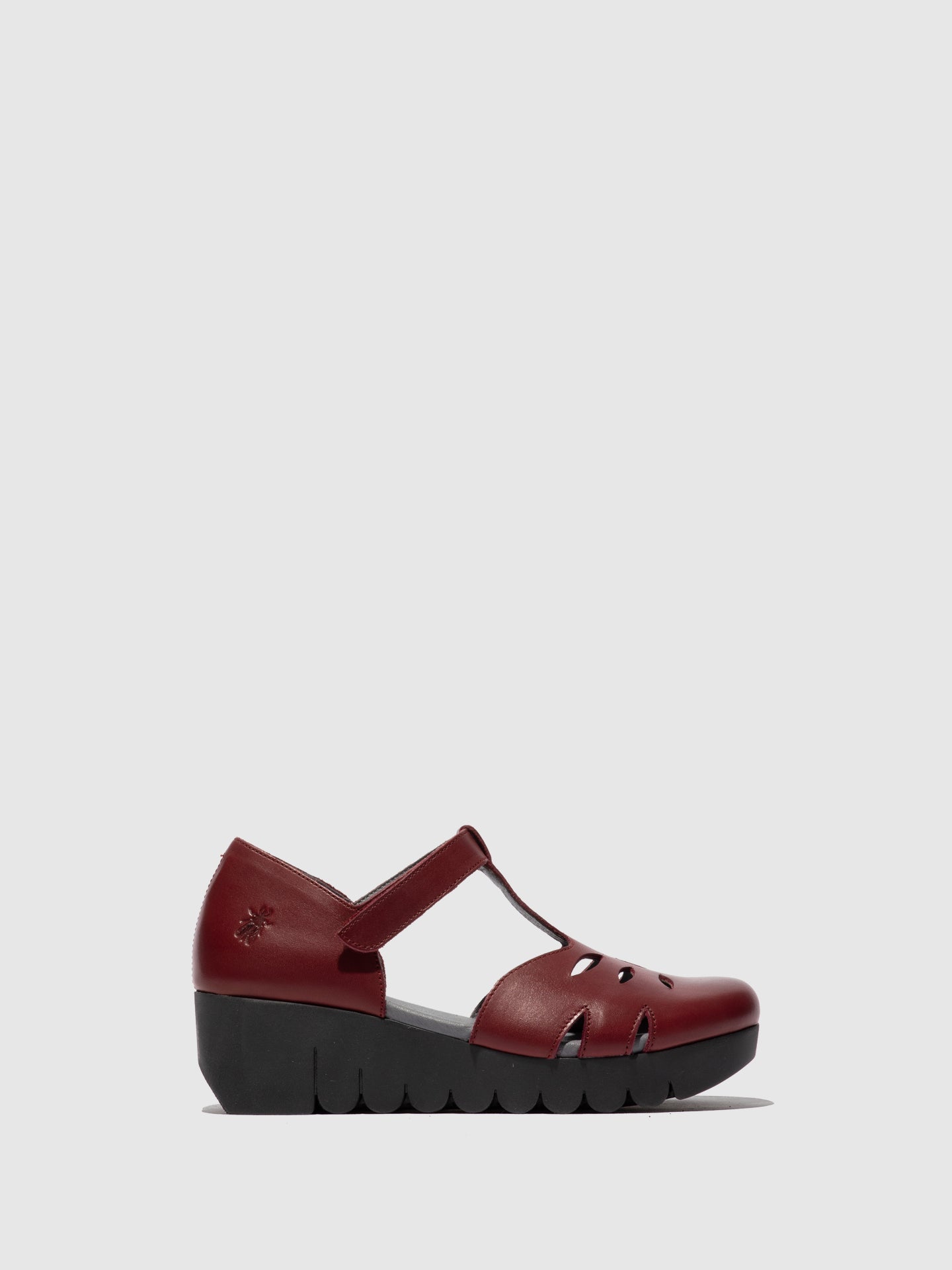Velcro Shoes VELT224FLY BURGUNDY