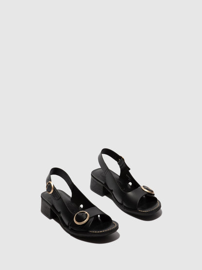 Buckle-Sandalen EDOV237FLY SCHWARZ
