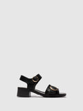 Buckle Sandals EBLI238FLY BLACK