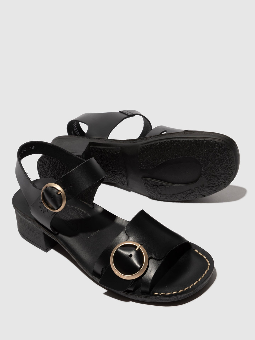 Buckle Sandals EBLI238FLY BLACK