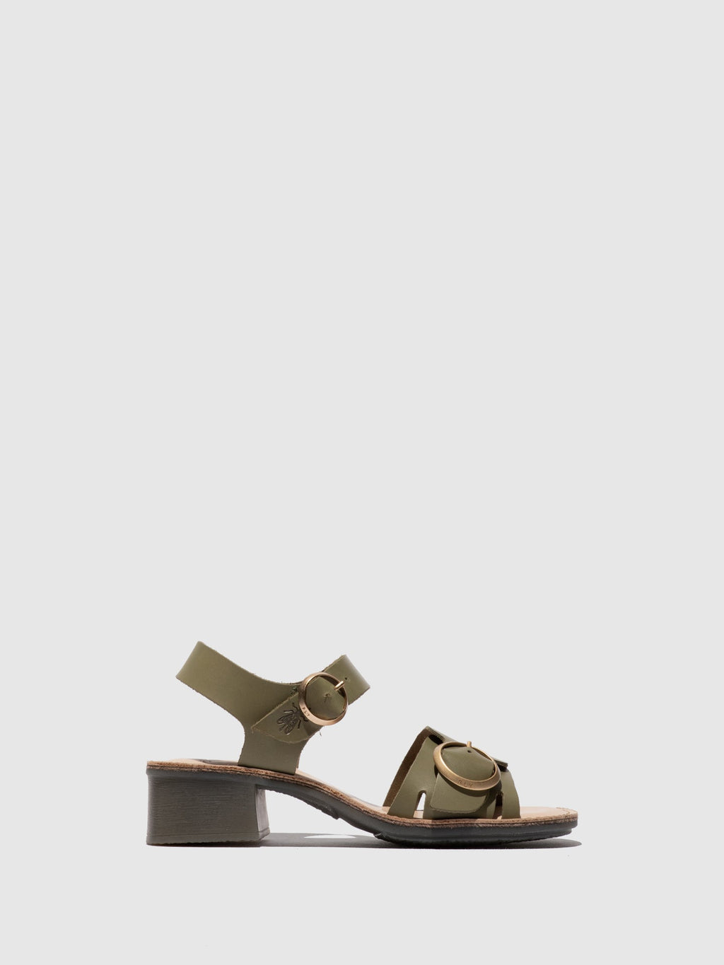 Buckle Sandals EBLI238FLY SMOG/NATURAL