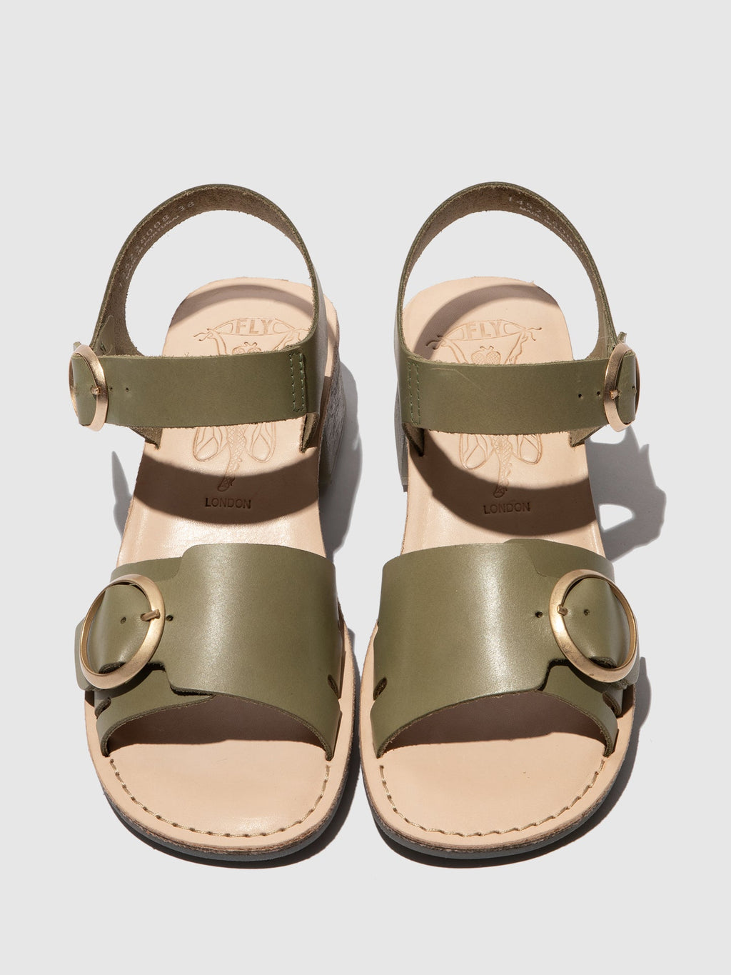 Buckle Sandals EBLI238FLY SMOG/NATURAL