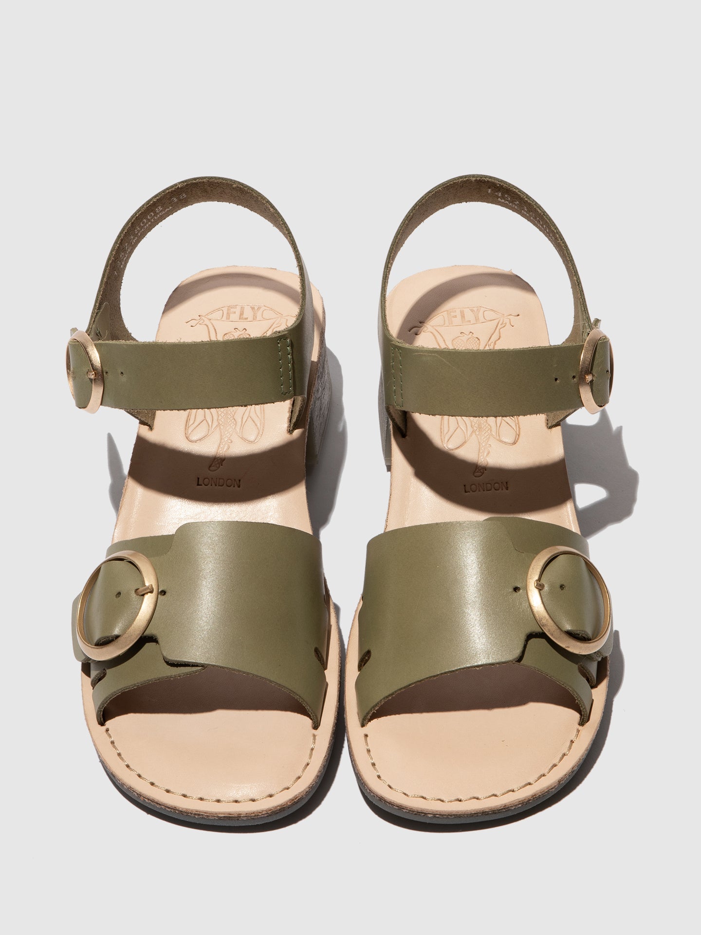 Buckle Sandals EBLI238FLY SMOG/NATURAL