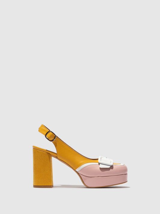 Schnallensandalen EVAH243FLY HELLROSA/WEISS/GELB