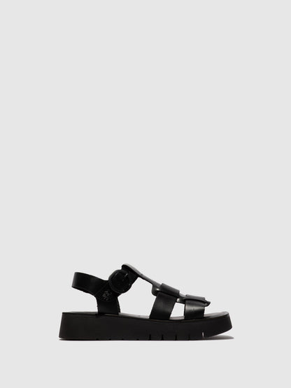 Buckle-Sandalen SUDY246FLY SCHWARZ