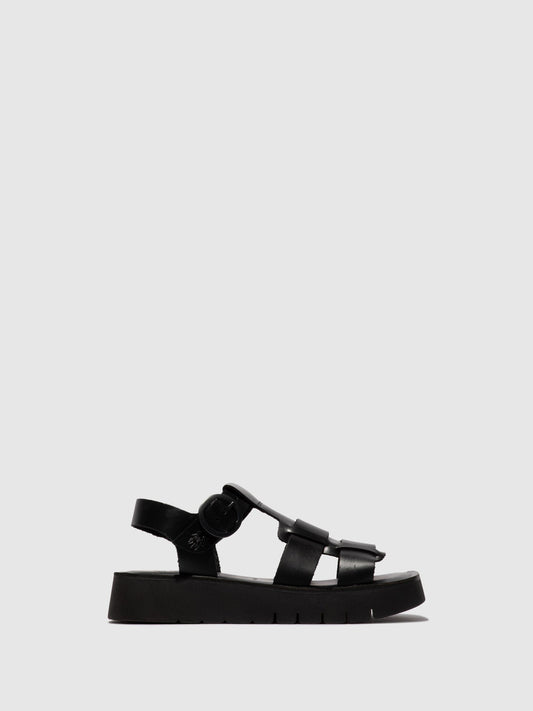 Buckle-Sandalen SUDY246FLY SCHWARZ