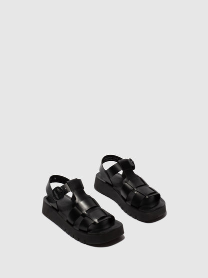 Buckle-Sandalen SUDY246FLY SCHWARZ