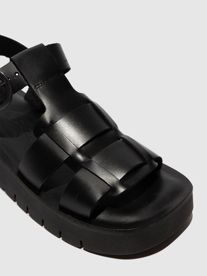 Buckle-Sandalen SUDY246FLY SCHWARZ
