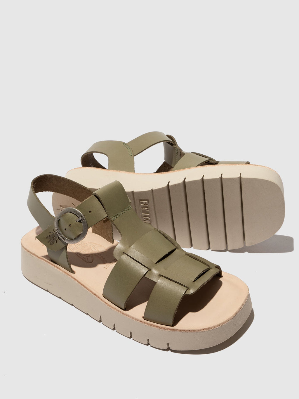 Buckle Sandals SUDY246FLY SMOG/NATURAL