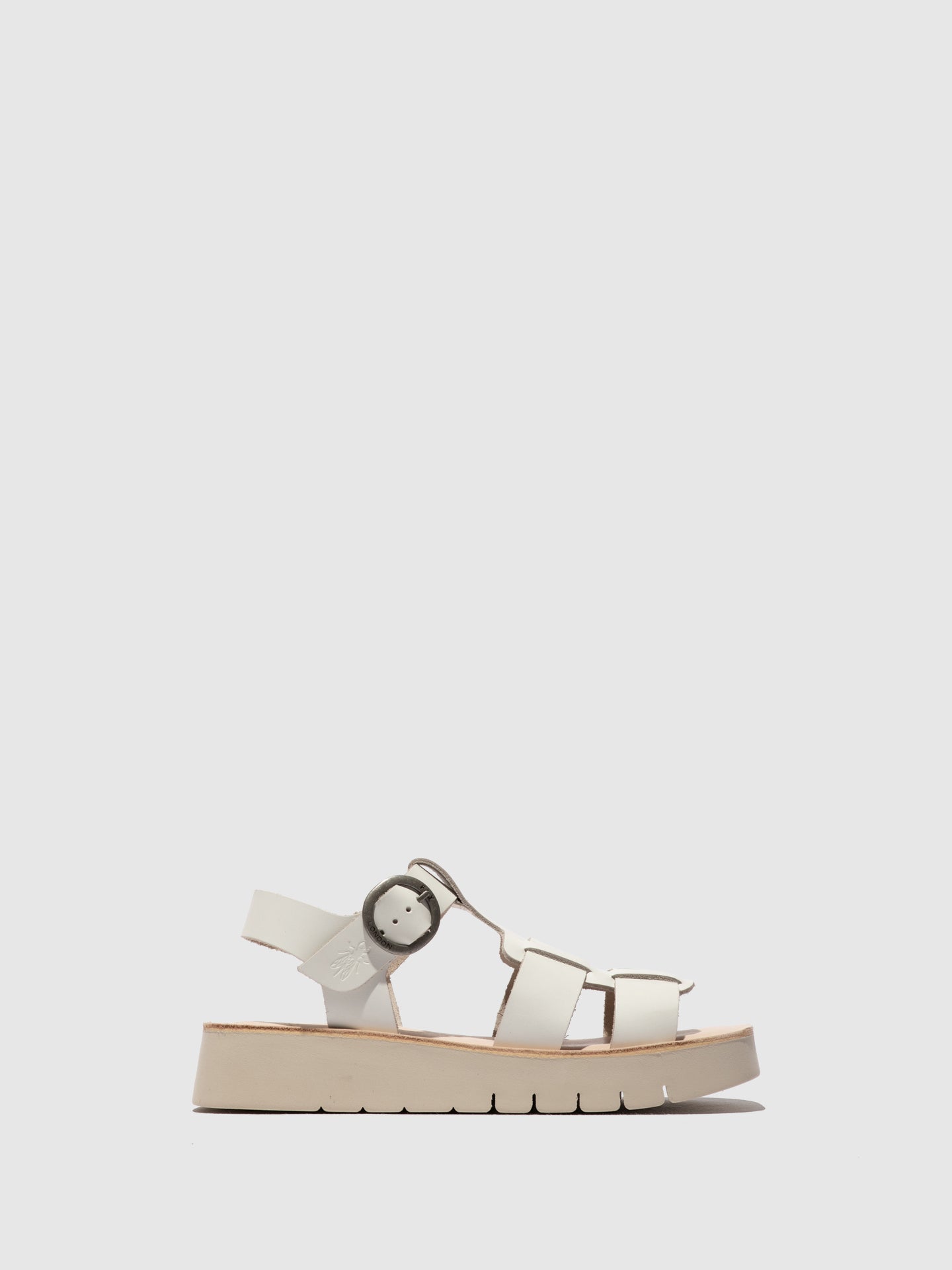 Buckle Sandals SUDY246FLY WHITE/NATURAL