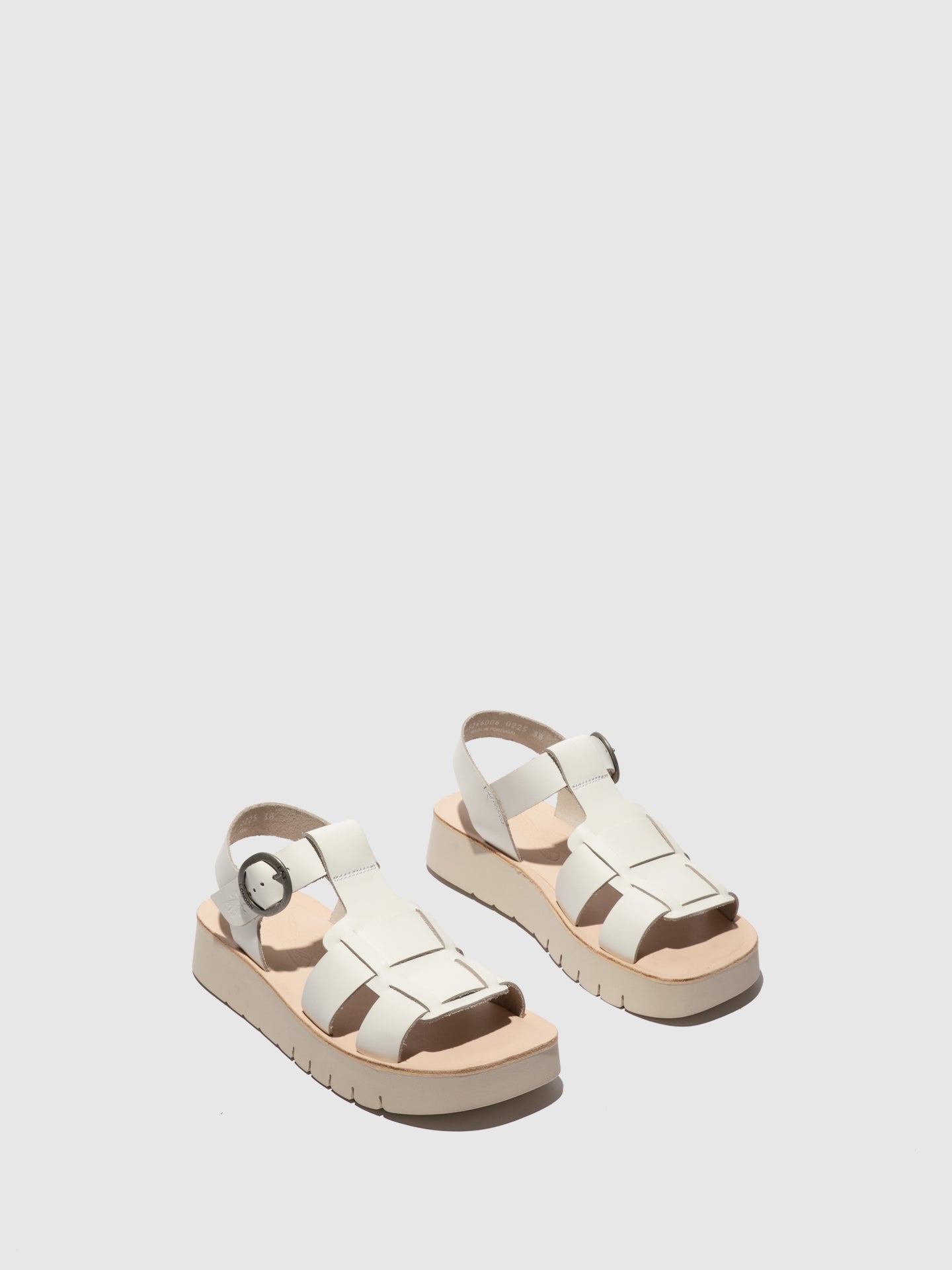 Buckle Sandals SUDY246FLY WHITE/NATURAL