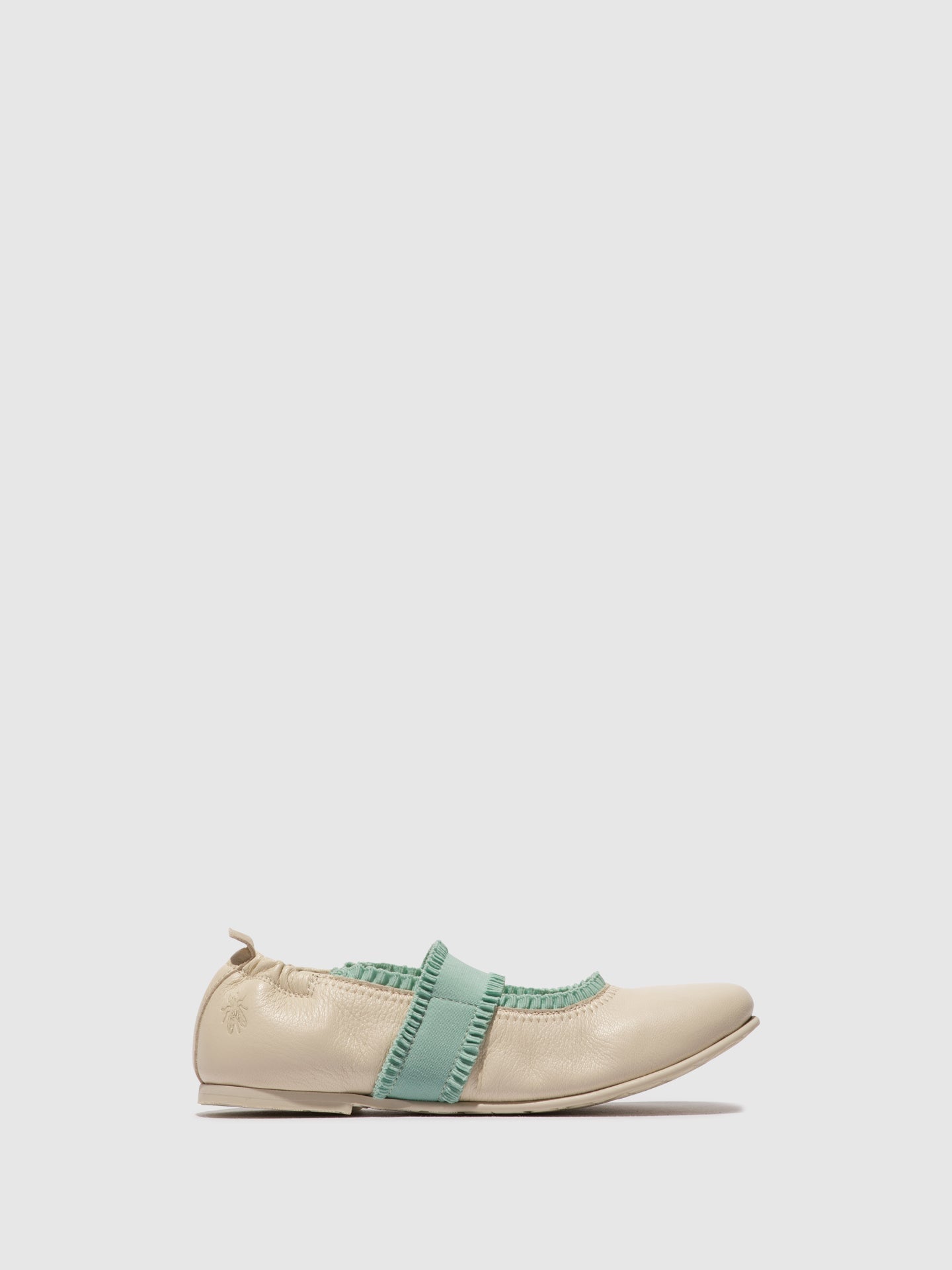 Elastische Ballerinas GECH253FLY OFFWHITE/SPEARMINT