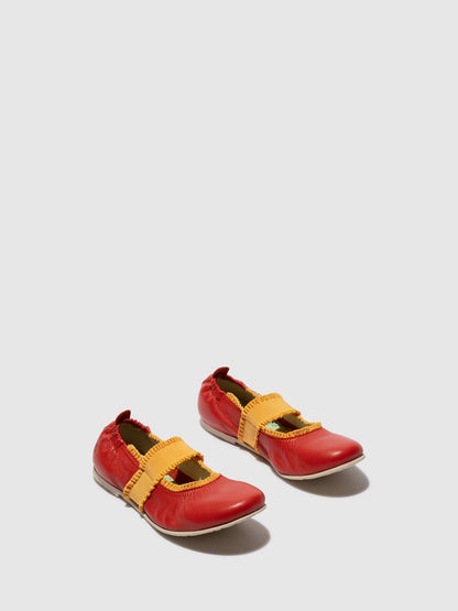 Elastische Ballerinas GECH253FLY DEVIL ROT/GELB